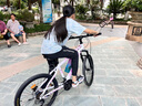 鳳凰山地自行車女款成人學(xué)生兒童變速單車碟剎車靈淵 24英寸24速白色 曬單實(shí)拍圖