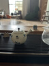 陶羽青花火石紅手繪銀杏側把壺家用陶瓷泡茶壺一人飲泡茶器功夫茶具 青花火石紅【手繪銀杏】側把壺 曬單實(shí)拍圖