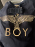 BOY LONDON【范丞丞同款】夏季短袖情侶小熊涂鴉滿印潮牌T恤N01019 黑色 M 此款偏大，建議拍小一碼 曬單實拍圖