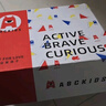 ABC KIDS兒童運(yùn)動鞋春秋網(wǎng)面透氣時尚休閑紐扣男女童跑步鞋3150PY白紫36 曬單實拍圖