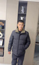 啄木鳥羽絨服男爸爸裝冬季羽絨外套中年男士加厚防寒服爺爺冬裝老人衣服 黑色【90%羽絨】 XL 180【建議126-140斤】 曬單實拍圖