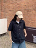 gxmy扎染短袖男裝休閑套裝夏季ins潮牌青少年休閑港風(fēng)百搭學(xué)生三件套 【3件套】黑色+短袖+工裝淺灰 XL 曬單實(shí)拍圖