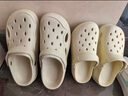 名創(chuàng)優(yōu)品（MINISO）洞洞鞋男女夏季外穿涼鞋防滑厚底踩屎感包頭涼拖鞋 白色+海洋星星 曬單實拍圖