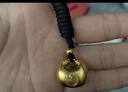 中銀億金古法小胖福黃金吊墜男女足金轉運珠掛墜黑繩生日情人節禮物送女友 足金小胖福吊墜【金重約3g】 曬單實(shí)拍圖