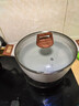 cookerbene湯鍋麥飯石色不粘鍋加深大容量燉煮鍋微壓煲湯鍋電磁爐燃氣通用 雙木耳湯鍋 28cm 曬單實(shí)拍圖