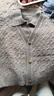 百圖betu女裝冬季新款毛衣翻領(lǐng)假兩件可打開(kāi)穿短毛衫女2411T48 深灰 S 曬單實(shí)拍圖