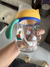 babycare兒童水杯嬰兒學(xué)飲杯6個(gè)月以上寶寶水杯防摔水壺防嗆 吸管杯洛克黃 曬單實(shí)拍圖