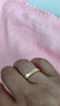 老鳳祥碎冰冰足銀情侶戒指男女款對戒結(jié)婚紀念日表白禮物送男女友生日足銀碎冰冰情侶戒指 曬單實拍圖