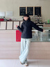 波司登（BOSIDENG）25年新款冬季羽絨服男女情侶短款90絨連帽保暖百搭外套B250245550 黑色8056 S 160/84A 體重約100-110斤 曬單實(shí)拍圖