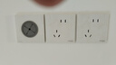 施耐德電氣 一開(kāi)多控開(kāi)關(guān) 中途開(kāi)關(guān) 86型開(kāi)關(guān)插座面板 皓呈系列 奶油白色 曬單實(shí)拍圖