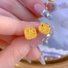 六桂福珠寶 LIU GUI FU JEWELRY小方糖足金耳釘女士簡(jiǎn)約百搭黃金耳釘耳飾七夕生日禮物送女友老婆 甄選尊貴禮盒（僅禮盒無(wú)產(chǎn)品） 曬單實(shí)拍圖