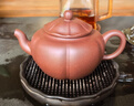 觀(guān)復（GUANFU）觀(guān)復如意蓮花紫砂壺宜興底槽清烏龍茶鐵觀(guān)音普洱茶具茶壺 245cc 如意蓮花紫砂壺 曬單實(shí)拍圖