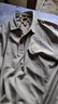吉普（JEEP）長(cháng)袖T恤男士秋冬季polo寬松休閑打底衫衣服男裝 卡其 2XL 曬單實(shí)拍圖