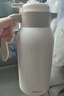 九陽(yáng)（Joyoung）保溫壺家用304不銹鋼內膽保溫水壺家居暖水瓶大容量2LWF201(白) 曬單實(shí)拍圖