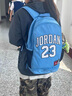 Jordan耐克AJ喬丹23號美式學生雙肩包 大容量多袋戶外通勤   北卡藍 曬單實拍圖