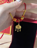 中國黃金（CHINA GOLD）黃金套裝男女寶寶款足金平安鎖套裝滿(mǎn)月周歲禮生日禮物送兒童嬰兒 吉祥五寶 B款項鏈+手鏈  約3g 曬單實(shí)拍圖