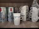 全適一次性紙杯托辦公室茶托杯座開(kāi)水隔熱套紙杯盒塑料杯套灰色12個(gè)裝 曬單實(shí)拍圖
