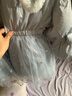 JELLYBABY杰里貝比女童羽絨服冬款中大童公主保暖外套冬季洋氣衣服兒童冬裝 藍色 140 曬單實拍圖