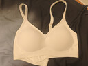 芝歌貓無(wú)痕孕婦內衣女聚攏懷孕期固定杯胸罩大碼無(wú)鋼圈文胸防下垂掌托新 奶白【單件-掌托全固定】 M -建議90-105斤或34/75AB 曬單實(shí)拍圖