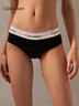 Calvin Klein內(nèi)衣【七夕禮盒摩登引力帶】女士ck提花防夾臀三角內(nèi)褲女QF8206AD UB1-太空黑 1條 S 曬單實拍圖