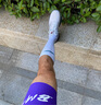 Saucony索康尼彭于晏同款勝利22跑步鞋男緩震舒適慢跑鞋白深蘭44 曬單實(shí)拍圖