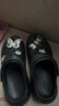 卡駱馳（CROCS）卡駱馳孟美岐同款戶(hù)外泡芙沙灘洞洞鞋涼鞋 黑色 37 /38W7 曬單實(shí)拍圖