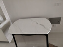 芝華仕（CHEERS）微晶石餐桌椅子全套可伸縮小戶(hù)型家用芝華士CT181黑全托4椅1.2米 曬單實(shí)拍圖