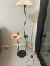 鹿家良品（LUUGAA）百褶置物架落地?zé)艨蛷d奶油風(fēng)極簡落地?zé)襞P室氛圍燈床頭燈中山燈具 【薦】全光譜154cm三色光12W黑色 曬單實拍圖