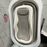 iuu嬰兒洗澡盆兒童浴盆大號(hào)寶寶可折疊可坐可躺新生兒童用品 【北歐灰】+可調(diào)節(jié)浴架 曬單實(shí)拍圖