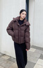 波司登（BOSIDENG）25新款羽絨服女短款90絨泡芙時(shí)尚脫卸帽厚冬季保暖外套B250243152 布朗咖7A11-趨勢推薦 XS 155/80A 體重約110以?xún)?曬單實(shí)拍圖