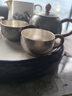 銀器時(shí)代 純銀999茶杯荒地紋把手主人杯大號品茗杯足銀茶具銀茶杯 小款56克+證書(shū) 70ml 曬單實(shí)拍圖