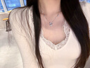 銀暖暖999純銀蝴蝶結(jié)藍風鈴項鏈女2025新款老婆七夕情人節(jié)禮物送女朋友 項鏈+國檢證書+米色雙開禮盒 曬單實拍圖