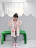 G.DUCKKIDS女童羽絨服中長(zhǎng)款加厚2025冬季新款洋氣兒童外套白鴨絨中小童冬裝 彩虹粉色 100 建議身高90-100cm3-4歲 曬單實(shí)拍圖