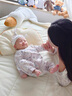DOMIAMIA新生兒衣服嬰兒連體衣秋冬款貼身睡衣爬服寶寶滿月百天周歲衣服 云果織蔓【春秋季款】 66cm 【推薦身高62-69cm】 曬單實(shí)拍圖