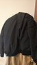 太平鳥(niǎo)男裝羽絨服美式棒球領(lǐng)冬季飛行夾克防寒外套潮 黑色 L  曬單實(shí)拍圖