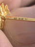 菜百首飾 黃金耳飾 足金簡(jiǎn)約氣質(zhì)櫻花時(shí)尚花朵耳飾 計價(jià) HJ 黃金耳飾（直針彎鉤隨機發(fā)） 約1.49g 曬單實(shí)拍圖