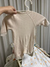 babylove新生兒連體衣春秋款純棉和尚服嬰兒衣服初生兒寶寶彩棉哈衣爬服 曬單實(shí)拍圖