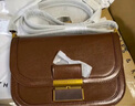 CHARLES&KEITH復(fù)古鎖扣豆腐包單肩斜挎包包女包生日禮物CK2-80781400 DARK BROWN深棕色CK2-80782444 S/M 曬單實(shí)拍圖