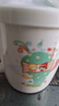 后海2025新款可微波早餐牛奶杯可愛卡通骨瓷杯子帶蓋勺兒童水杯馬克杯 月光蓋杯-帶花蓋 藍鯨1個350ml 曬單實拍圖