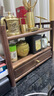 桌面茶具茶葉擺件展示小型博古架實(shí)木中式紫砂壺茶杯收納置物架子 桌面二層收納柜（整裝發(fā)貨） 曬單實(shí)拍圖