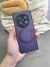 智父oppo findn5手機殼新款oppo find n5折疊屏超薄hh保護套磁吸防摔oppofind n5中軸鉸鏈全包高級外殼 高清款【慕紫色】磁吸支架*鉸鏈全包 曬單實拍圖
