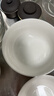 浩雅釉下彩景德鎮(zhèn)陶瓷餐具面碗湯碗大號(hào)飯碗簡(jiǎn)約 純白6英寸4個(gè)裝 曬單實(shí)拍圖