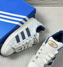 阿迪達(dá)斯 （adidas）三葉草 男女鞋 CAMPUS 00s 休閑鞋 JS2487 漢玉白/制服藍(lán) 40 曬單實(shí)拍圖