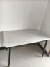 全品屋巖板餐桌家用4-6人小戶(hù)型桌椅組合長(zhǎng)方形現(xiàn)代簡(jiǎn)約吧臺(tái)吃飯大桌子 【12MM厚】啞光雪山白 送貨入戶(hù) 120cm 【寬70CM】單桌子 曬單實(shí)拍圖