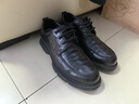 沙馳男鞋 熱賣(mài)款時(shí)尚舒適休閑鞋系帶輕便百搭防滑厚底男士皮鞋 黑色（752442278Z） 41 歐碼（國碼42） 曬單實(shí)拍圖