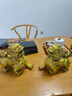 天祥緣貔貅擺件公母一對黃銅貔恘天祿皮丘招客廳辦公室財銅貔貅大號貔犰 8號銅貔貅一對【配底座】 曬單實(shí)拍圖