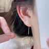 戚小米999純銀雪花耳線(xiàn)女養耳洞耳環(huán)耳釘輕奢小眾耳墜2025新款圓臉耳飾 雪花耳線(xiàn)一對【999足銀】 曬單實(shí)拍圖