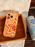 素洛適用新款蘋(píng)果17promax手機殼Air小清新油畫(huà)星星iPhone16pro創(chuàng  )意簡(jiǎn)約多巴胺15大視窗女12硅膠保護套 橙-油畫(huà)星星橙 iPhone 17 Pro 曬單實(shí)拍圖