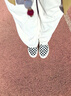 VANS范斯中性鞋Slip-On VR3低幫經(jīng)典帆布鞋休閑鞋 一腳蹬 棋盤格 37 曬單實拍圖