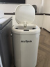 麥桶桶（Mr.Bin）感應(yīng)廚房垃圾桶智能大號2025新款帶蓋客廳電動自動高顏值ins風(fēng) 電池感應(yīng)款- 奶油白 18L -客廳/廚房 曬單實拍圖